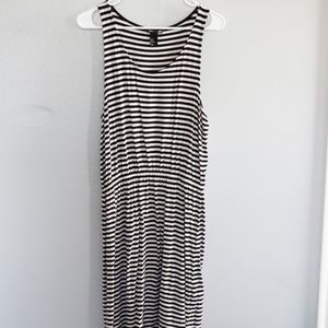 Striped Knee Length Sundress
